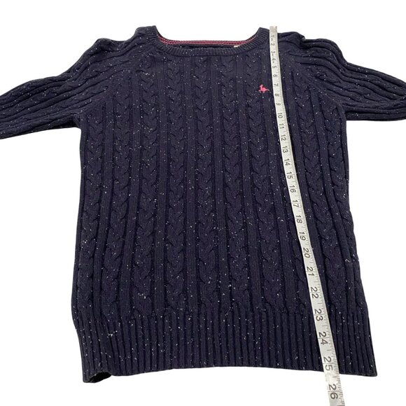 Jack Willis Women's Tinsbury Cable Knit Crew Sweater Navy Blue US Size‎ 10 - Picture 7 of 7